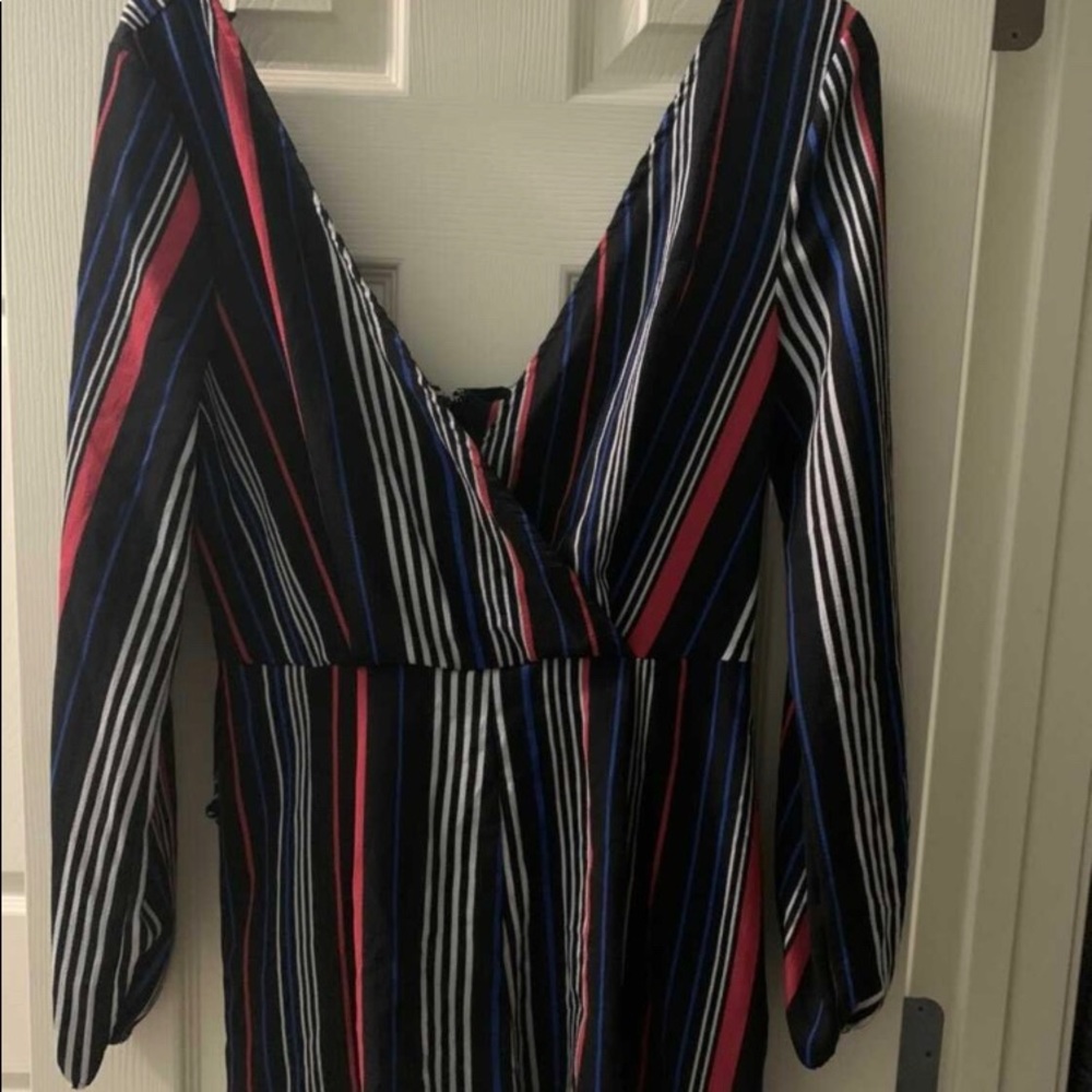 Trixxi Women’s Striped Romper